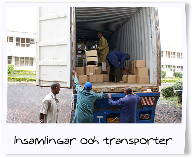 Insamlingar och transporter